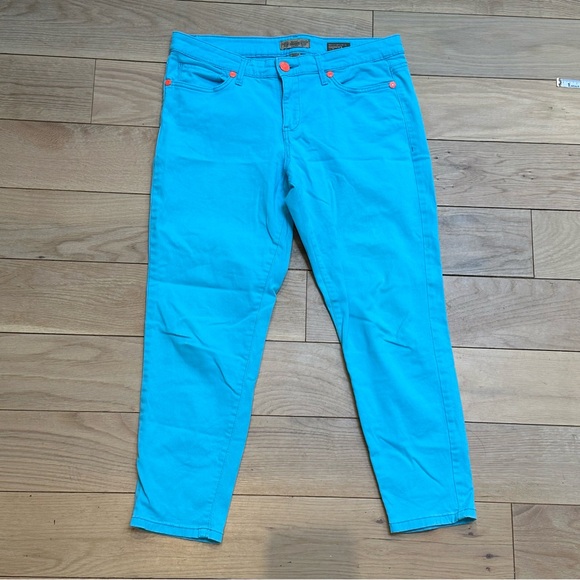 Nine West Pants - Nine West Matchstick Skinny Bright Blue Cropped Pants